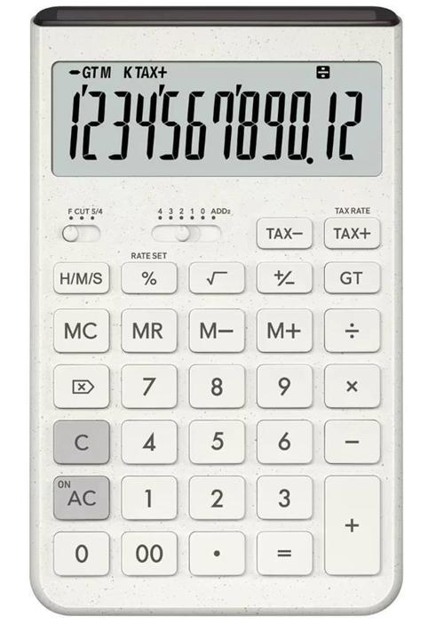 JT-200T-WE 12 Hane Beyaz Masa Üstü Hesap Makinesi