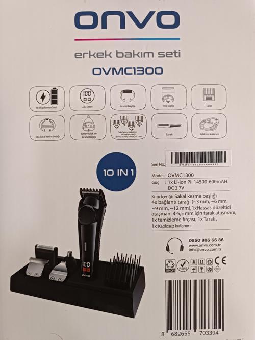 OVMC1300 10in1 Erkek Bakım Seti Traş Makinesi