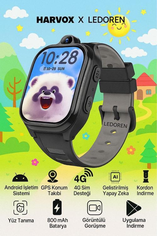 HX 4G Pro + Plus Android Sim Kartlı Akıllı Çocuk Saati | GPS Konum, Kamera, Görüntülü Görüşme HarvoX