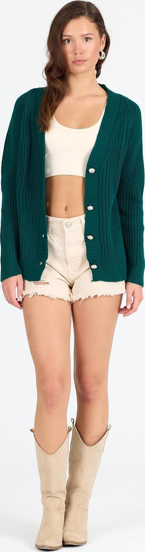 Kadın Triko Hırka 4039 (Standart Beden s-m-l-xl Beden Uyumludur)