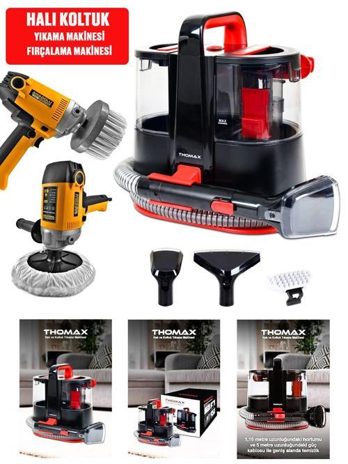 Thomax Halı Koltuk Yıkama Makinesi Leke Çıkarma Halı Koltuk Fırçalama Makinesi