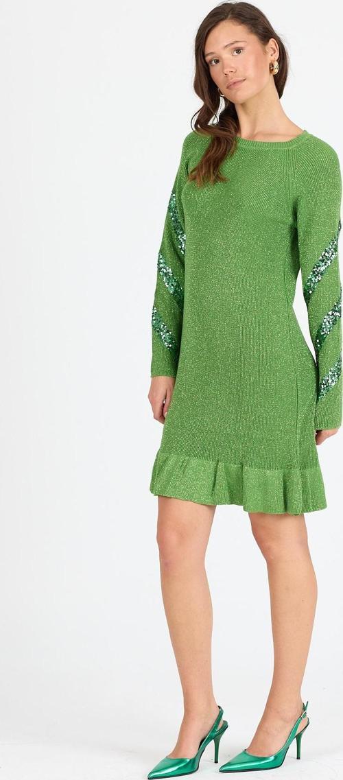 Kadın Bisiklet Yaka Sim Garnili Pul İşlemeli Eibise 3143 (Standart Beden s-m-l-xl Beden Uyumludur)