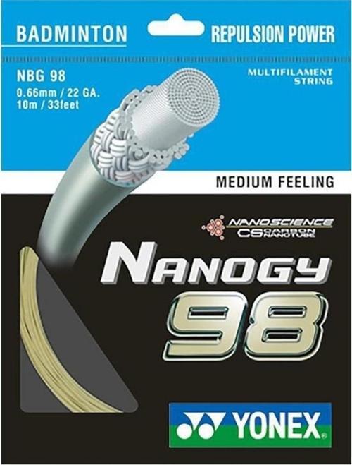 Nanogy 98 Tekli Badminton Kordajı Altın Rengi