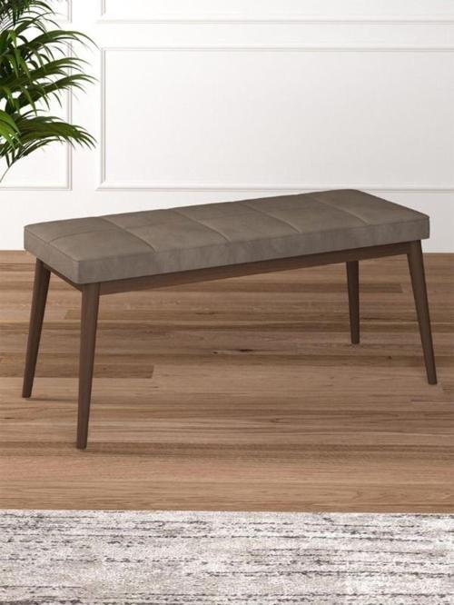 Tina Baby Face Modern Ceviz Ahşap Ayak Bench Oturak 90x40, Ayakkabılık Bank, Yatak Ucu Puf