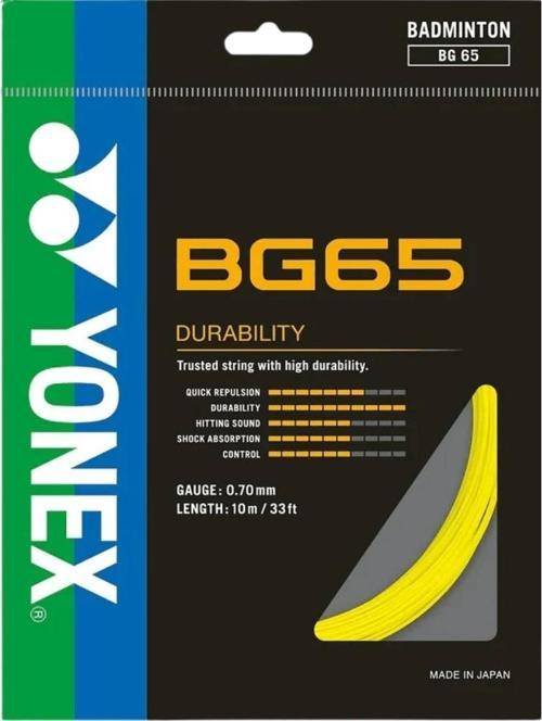 Bg 65 Badminton Kordajı 0.70 mm / 10m - Sarı