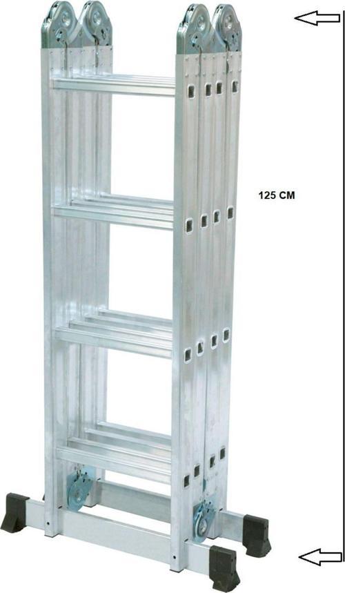 Çok Amaçlı Katlanır Akrobat Merdiven 1,6 Mm 12 Basamak