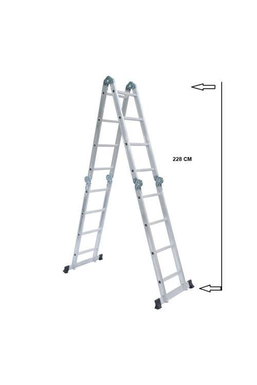 4X4 ,16 Basamaklı 1,6 Mm Katlanır Çok Amaçlı Merdiven