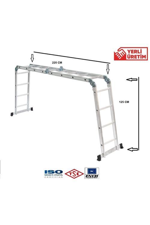 Çok Amaçlı 16 Basamak 1,6 Mm Akrobat Merdiven