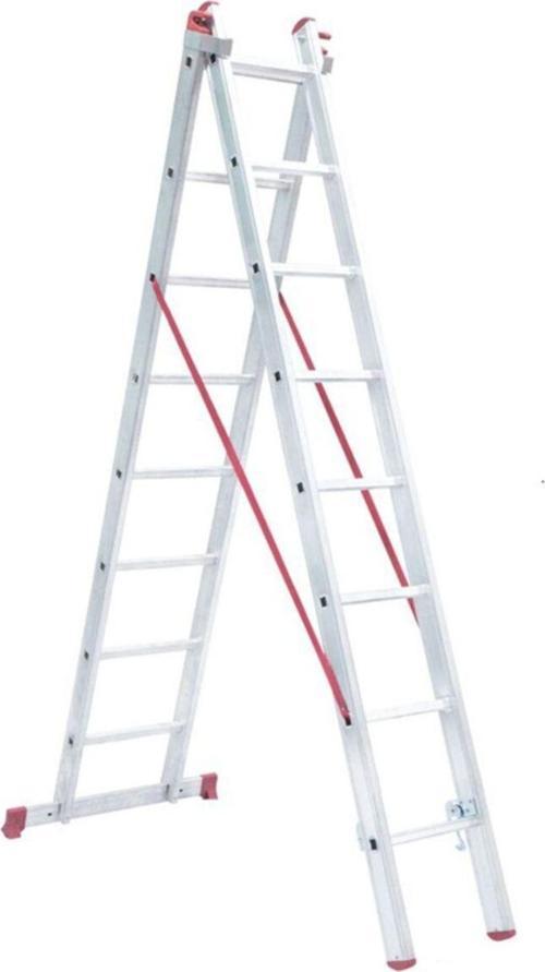 2X2.5 Toplam 5 Metre Endüstriyel Sürgülü Ptt Merdiven