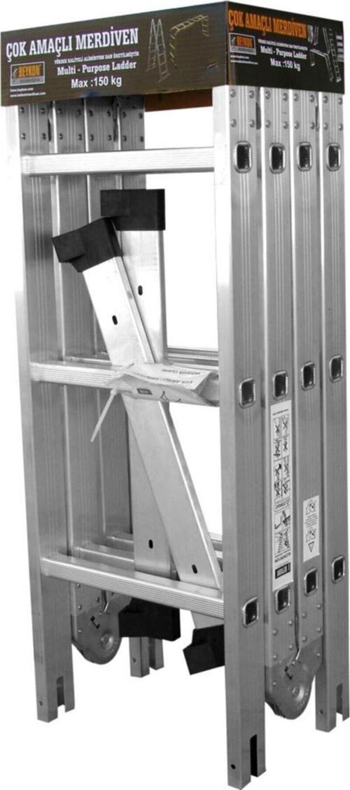 Madeni Eşya Katlanır Çok Amaçlı Merdiven 3,50 Metre 12 Basamaklı