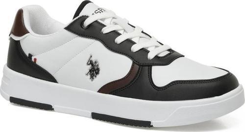 U.S.POLO ASSN ANDREI 5PR BEYAZ BORDO CASUAL ANATOMİK SPOR AYAKKABISI