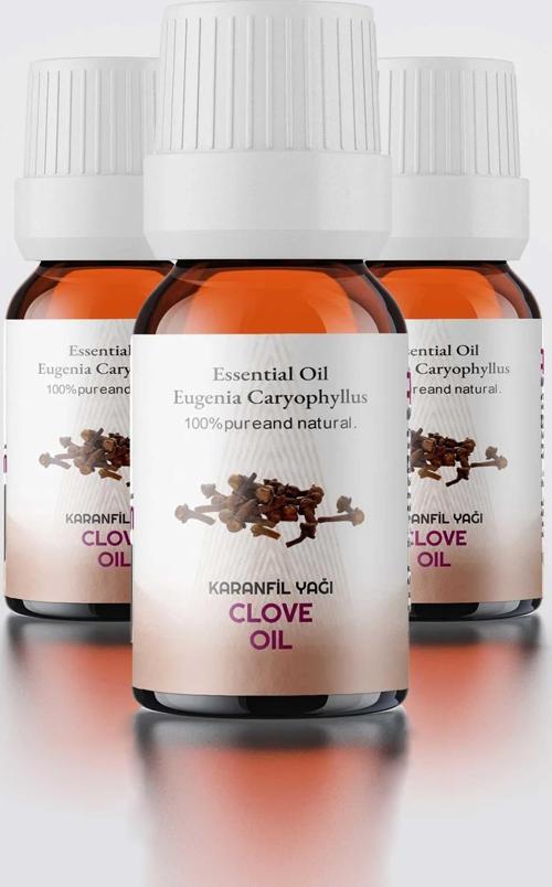 Karanfil Yağı, Doğal Uçucu Yağ, Clove Oil, 3'lü Set 3x10 ml