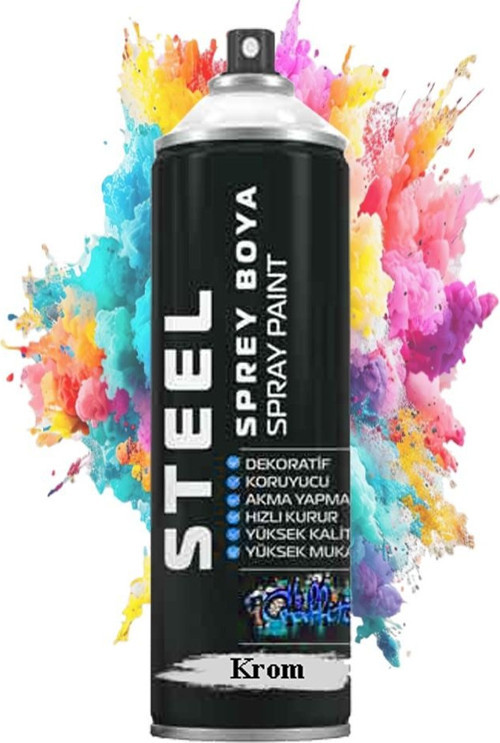 Sprey Boya 200 ml 1 Adet Hızlı Kuruyan Renkli Profesyonel Ahşap Plastik Demir Metal Cam Porselen Duvar Sprey Boya