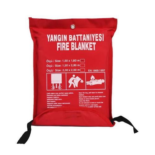 KK1300 150X180 Çantalı Yangın Battaniyesi