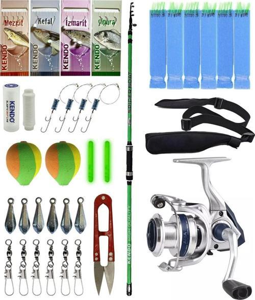 Tekne Olta Seti Kendo Spider Boat 1.80cm Olta Kamışı&Okuma ARIA-6000a Olta Makinesi