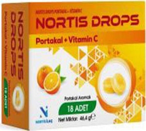 Drops Portakal Aromalı Vitamin C İçeren Pastil