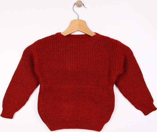 Selanik Örgü Esnek Unisex Çocuk Triko Kazak