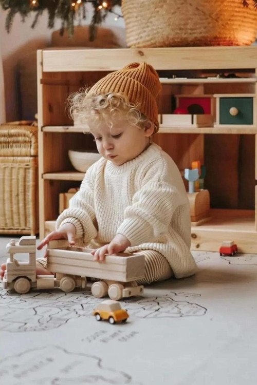 Selanik Örgü Esnek Unisex Çocuk Triko Kazak
