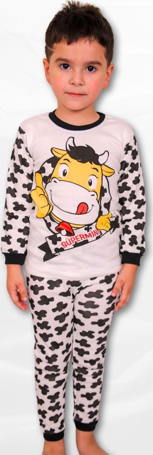 İnek Desenli Erkek Pijama Takım