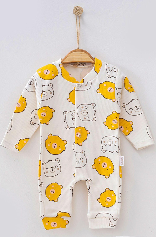 Ayıcık Desenli Unisex Tulum