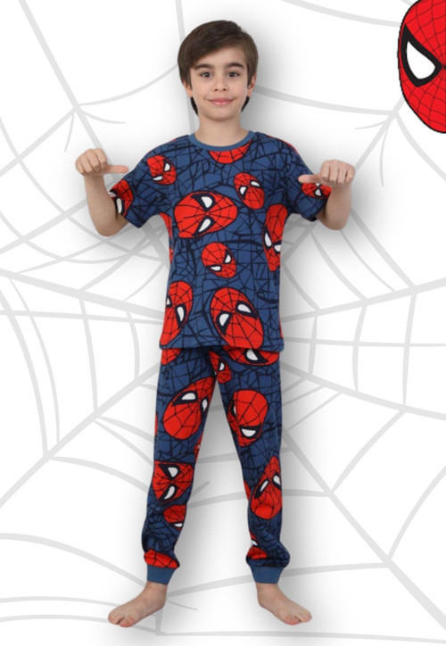 Örümcek Adam Baskılı Yazlık Pijama Takım
