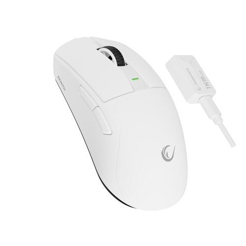 ZENITH BT+Wired+2.4G Beyaz Kablosuz PAW3395 NORDIC 52833 MCU Gaming Oyuncu Mouse 41652