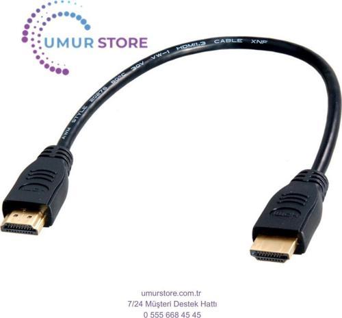 HDMI To HDMI 30CM Kısa HDMI Kablo Altın Uçlu Full Hd 3D LCD LED Ps3 Uydu Receiver