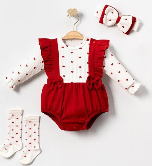 Lottie Kalpli Çoraplı Romper Body Zıbın Elbise