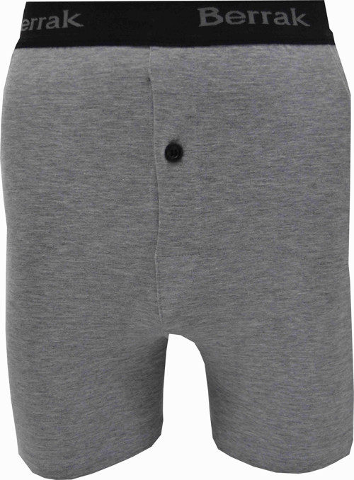 Erkek Likralı Düğmeli 6 lı Boxer Berrak-1059