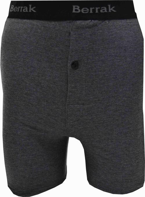 Erkek Likralı Düğmeli 6 lı Boxer Berrak-1059