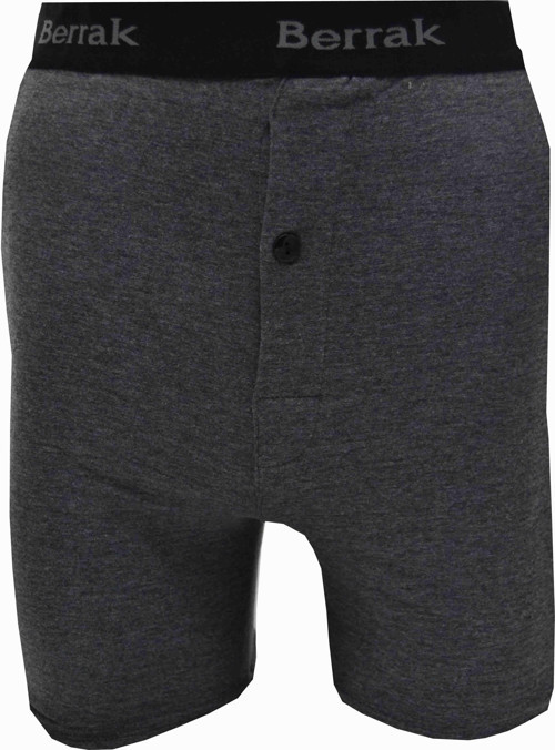 Erkek Likralı Düğmeli 3 Lü Boxer Berrak-1059