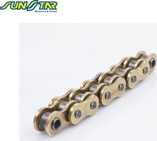 520 3X RİNG GOLD ZİNCİR-116 BAKLA TVS APACHE RTR 200 200cc 2019-2023