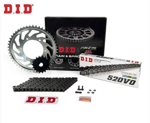 ZİNCİR DİŞLİ SETİ CF MOTO MT 650cc ZİNCİR: DID-520 ORING-116 ÖN DİŞLİ : SUNSTAR 15T ARKA DİŞLİ: JT 46T 2022-2024