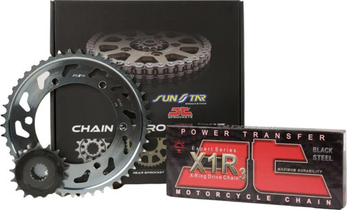 ZİNCİR DİŞLİ SETİ HUSQVARNA SVARTPILEN 250 cc ZİNCİR: JT-520X1R3 Çelik-112 ÖN-ARKA DİŞLİ: JT14T-45T 2020-2023