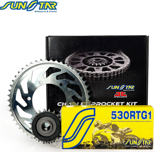 ZİNCİR DİŞLİ SETİ KAWASAKI ZX9R NINJA 900cc ZİNCİR: 530RTG1 Gold-112 ÖN DİŞLİ: JT 16T ARKA DİŞLİ: 44T 19