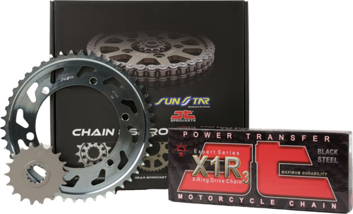 ZİNCİR DİŞLİ SETİ YAMAHA FZ8 FAZER 800cc ZİNCİR: JT-525X1R3 Çelik-122 ÖN-ARKA DİŞLİ: SUNSTAR 16T-46T 2010-2016