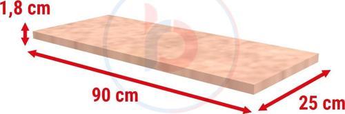 35X35 Cm Ham MDF Dekoratif Ahsap Raf