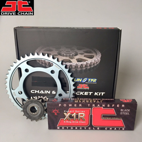 ZİNCİR DİŞLİ SETİ YAMAHA XT X 125cc ZİNCİR: JT-428X1R ÇELİK-126 ÖN DİŞLİ: 14T ARKA DİŞLİ: SUNSTAR 48T 2005-2011