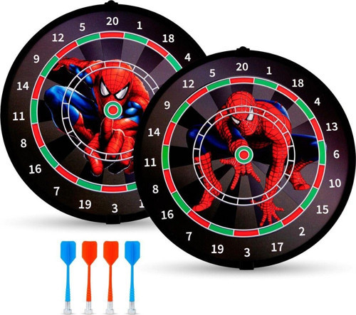 4 Oklu Mıknatıslı Dart Seti Çift Yönlü Manyetik Dart Askılı Dartboard