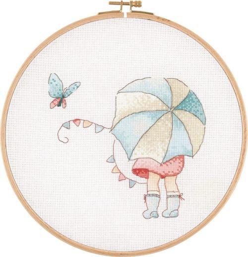 Tuva Kanaviçe Ahşap Kasnaklı Kit E2608 26 Cm