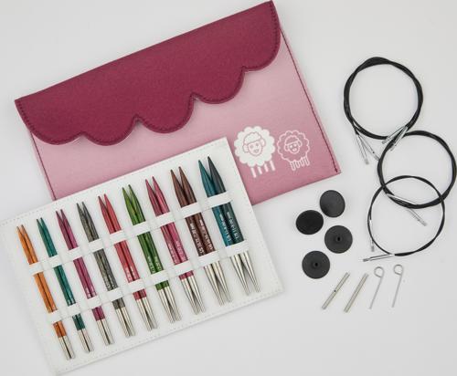 KnitPro DREAMZ Deluxe Değiştirilebilir Misinalı Şiş Seti 13Cm - 200633