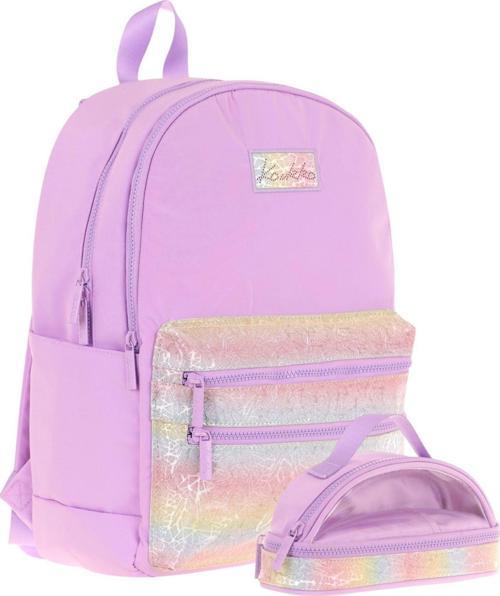Magic Dreams Okul Sırt Çantası ve Şeffaf Kalem Çantası Seti - Kız Çocuk - Pembe Çok Renkli