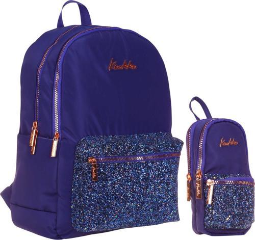Bright Kız Çocuk Taşlı Lacivert Okul Çantası ve Çanta Şekilli Kalemlik Seti