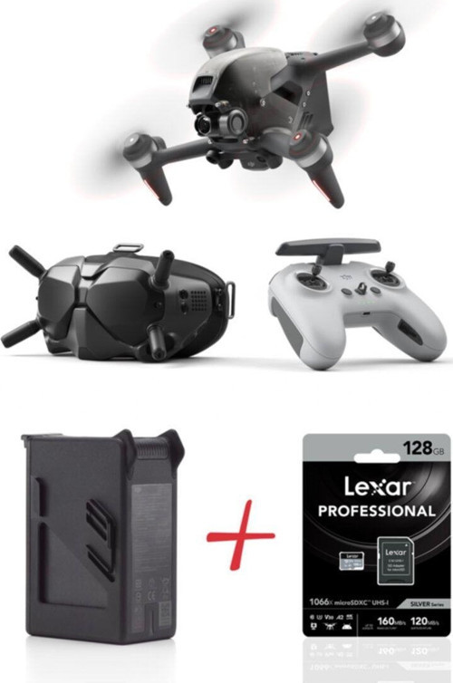 Djı Fpv Combo + Fpv Intelligent Flight Battery +128 Gb 1066 X Micro Sd