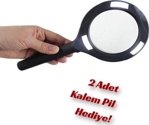 250 Lümen Işıklı Mercek Büyüteç Watton Wt-374, Işıklı Büyüteç, 3X Büyüteç, Led Büyüteç