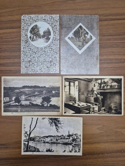 5 Adet Postadan Geçmemiş Yabancı Kartpostallar, Siyah Beyaz Kartpostal 2