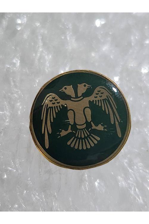 Anadolu Çift Başlı Kartal Rozet Yakaya