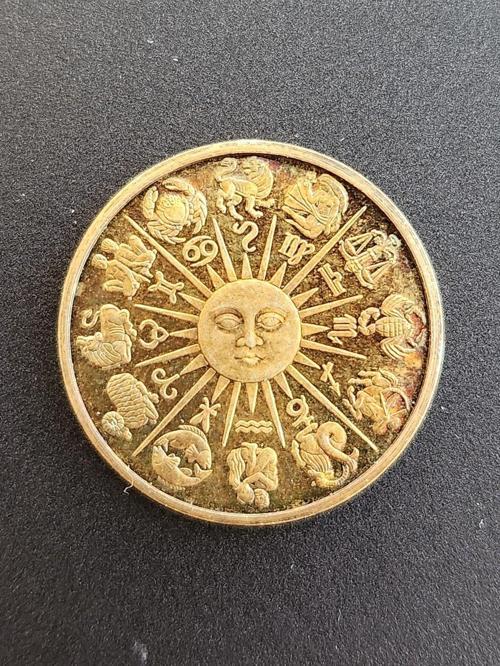 Çin Astroloji Temalı Burçlar Güneş Madalya. 3Cm