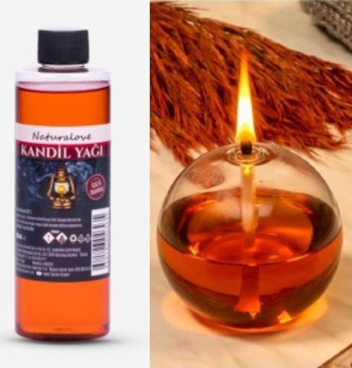 Kandil Yağı & Cam Kandil 2Li Set