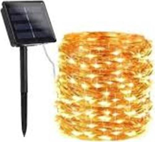 10 Mt Güneş Enerjili Solar Peri Led Işık Dekoratif Bahçe Kamp Aydınlatma